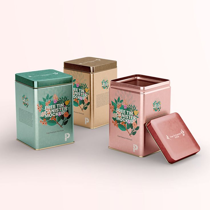 Free Tin Canister Mockup